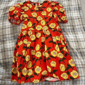 Mini Rodini Vibrant Floral Woven Dress